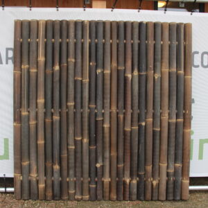 Bamboeschutting Zwart 180X180 6/8 CM