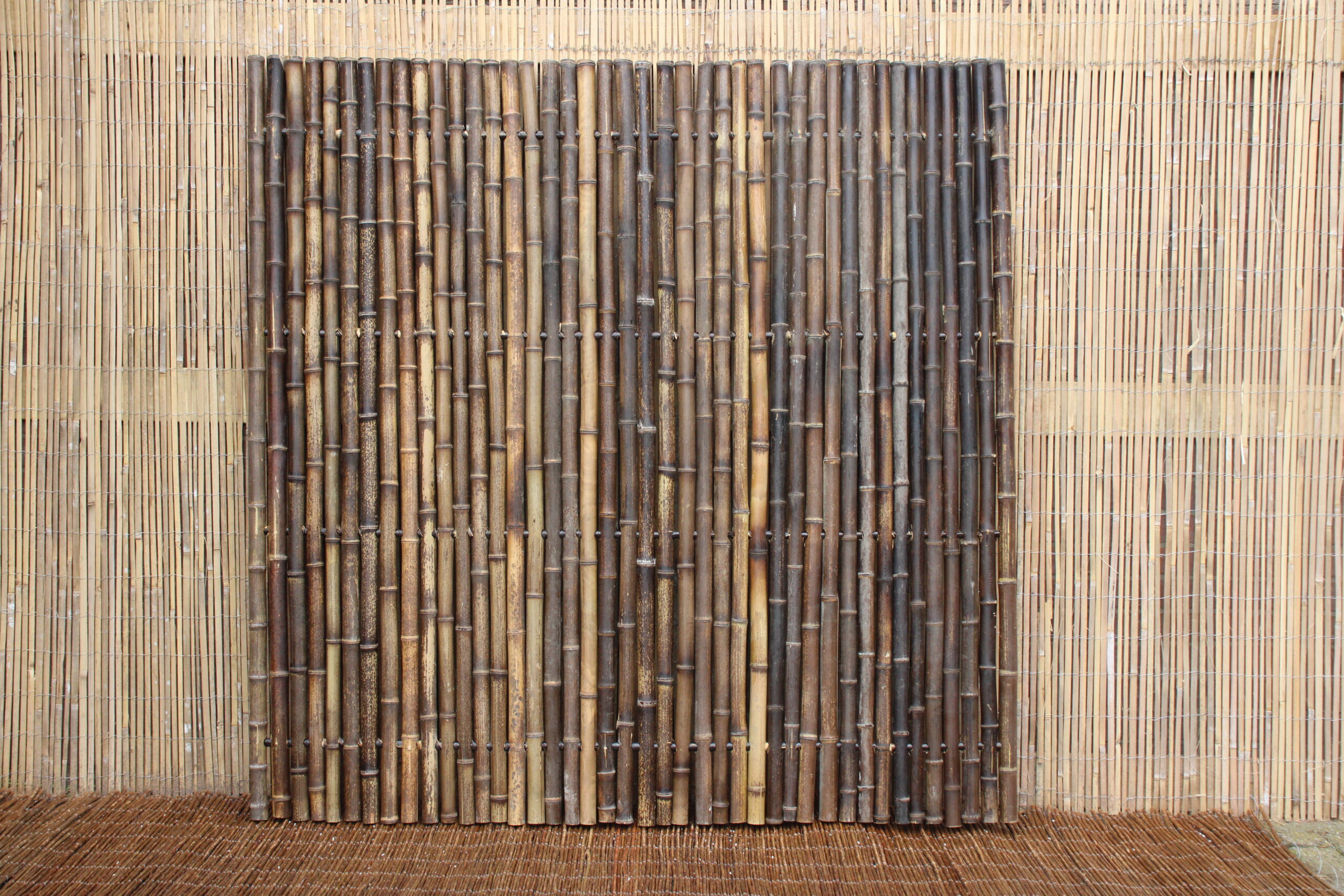 Bamboeschutting Giant Donker