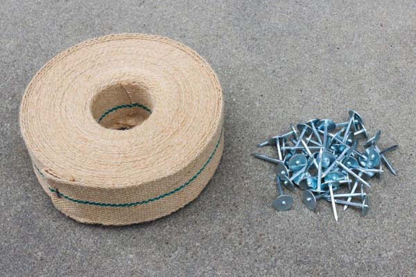 Jute boomband 25 meter 5 cm breed - Afbeelding 2