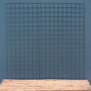 Gaasmat 180x180 zwart maas 10X10