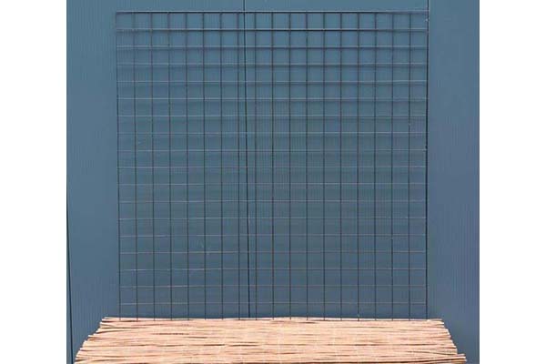 Gaasmat 180x180 zwart maas 10X10